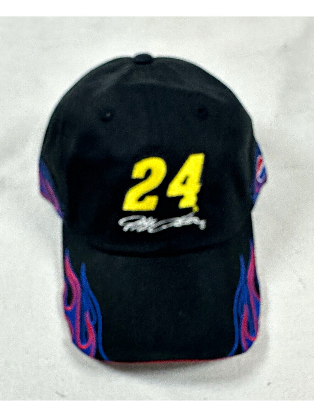 Hendrick Motorsports Jeff Gordon #24 Pepsi NASCAR Cap Black Flame One Size